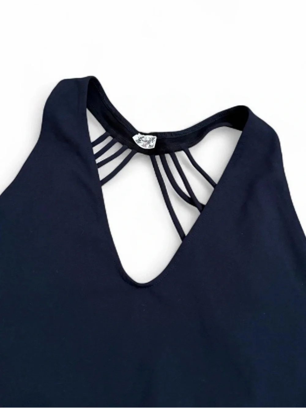 Free People black Sydney Halter Bodysuit